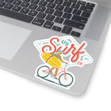 US Surf Co Biker Kiss-Cut Stickers