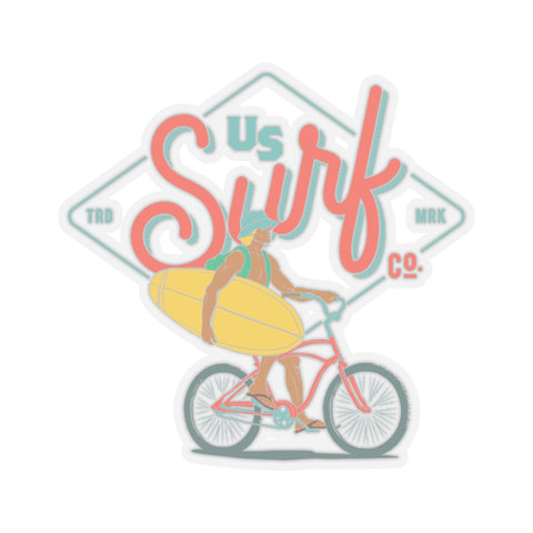 US Surf Co Biker Kiss-Cut Stickers