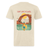 US SURF Co LAKE POWELL 2-Sided T-Shirt (light) - heather cream