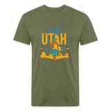 SURF UTAH T-shirt - heather military green