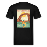 US SURF Co Surf LAKE POWELL 2-sided T-Shirt (dark) - black