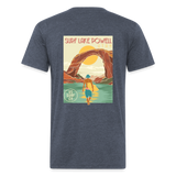 US SURF Co Surf LAKE POWELL 2-sided T-Shirt (dark) - heather navy