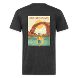 US SURF Co Surf LAKE POWELL 2-sided T-Shirt (dark) - heather black