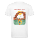 US SURF Co LAKE POWELL 2-Sided T-Shirt (light) - white