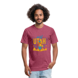 SURF UTAH T-shirt - heather burgundy