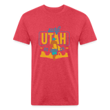 SURF UTAH T-shirt - heather red