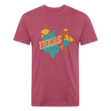 SURF TEXAS T-Shirt - heather burgundy