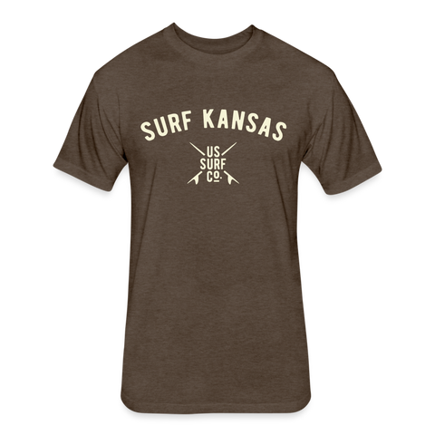 SURF KANSAS VINTAGE T-Shirt - heather espresso