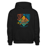 SURF the BUFFALO Adult Hoodie - black
