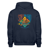 SURF the BUFFALO Adult Hoodie - navy