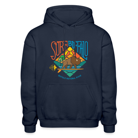 SURF the BUFFALO Adult Hoodie - navy