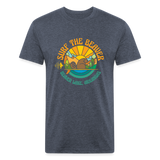 SURF THE BEAVER T-Shirt - heather navy