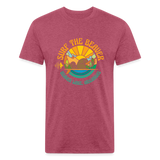 SURF THE BEAVER T-Shirt - heather burgundy