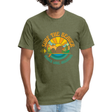 SURF THE BEAVER T-Shirt - heather military green