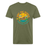 SURF THE BEAVER T-Shirt - heather military green