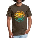 SURF THE BEAVER T-Shirt - heather espresso