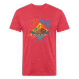 SURF THE BUFFALO T-Shirt - heather red