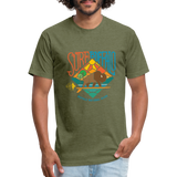 SURF THE BUFFALO T-Shirt - heather military green