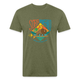 SURF THE BUFFALO T-Shirt - heather military green