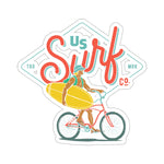 US Surf Co Biker Kiss-Cut Stickers