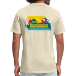 Huntington Beach Fitted Cotton/Poly T-Shirt by Next Level - heather cream