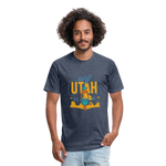 SURF UTAH T-shirt - heather navy