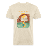 SURF LAKE POWELL T-Shirt - heather cream