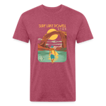 SURF LAKE POWELL T-Shirt - heather burgundy