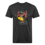 SURF BIKER T-Shirt - heather black