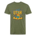 SURF UTAH T-shirt - heather military green