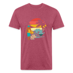 SURF SUNSET T-Shirt - heather burgundy