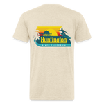 SURF Huntington Beach 2-Sided T-shirt - heather cream
