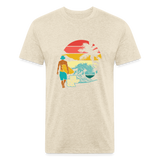 SURF SUNSET T-Shirt - heather cream
