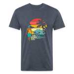 SURF SUNSET T-Shirt - heather navy