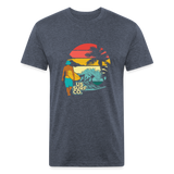 SURF SUNSET T-Shirt - heather navy