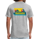 Huntington Beach Fitted Cotton/Poly T-Shirt by Next Level - heather gray