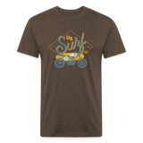 US SURF MOTO T-Shirt - heather espresso