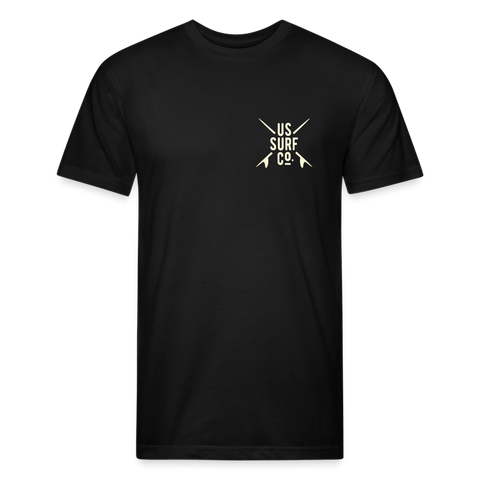 US SURF Co Surf MONTANA 2-Sided T-Shirt (dark) - black