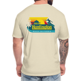 Huntington Beach Fitted Cotton/Poly T-Shirt by Next Level - heather cream