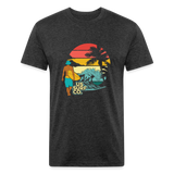 SURF SUNSET T-Shirt - heather black