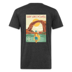 US SURF Co Surf LAKE POWELL 2-sided T-Shirt (dark) - heather black