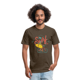 SURF BIKER T-Shirt - heather espresso