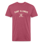SURF ILLINOIS VINTAGE T-Shirt - heather burgundy