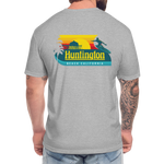 Huntington Beach Fitted Cotton/Poly T-Shirt by Next Level - heather gray