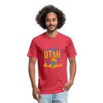 SURF UTAH T-shirt - heather red