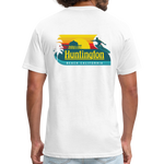 Huntington Beach Fitted Cotton/Poly T-Shirt by Next Level - white