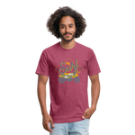 US SURF MOTO T-Shirt - heather burgundy