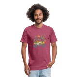 US SURF MOTO T-Shirt - heather burgundy