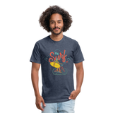 SURF BIKER T-Shirt - heather navy