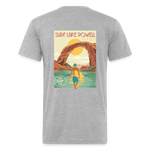 US SURF Co Surf LAKE POWELL 2-sided T-Shirt (dark) - heather gray